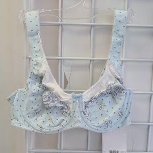 NEW! Anita Belvedere Underwire Comfort Bra 5886 Princess Blue Floral Print